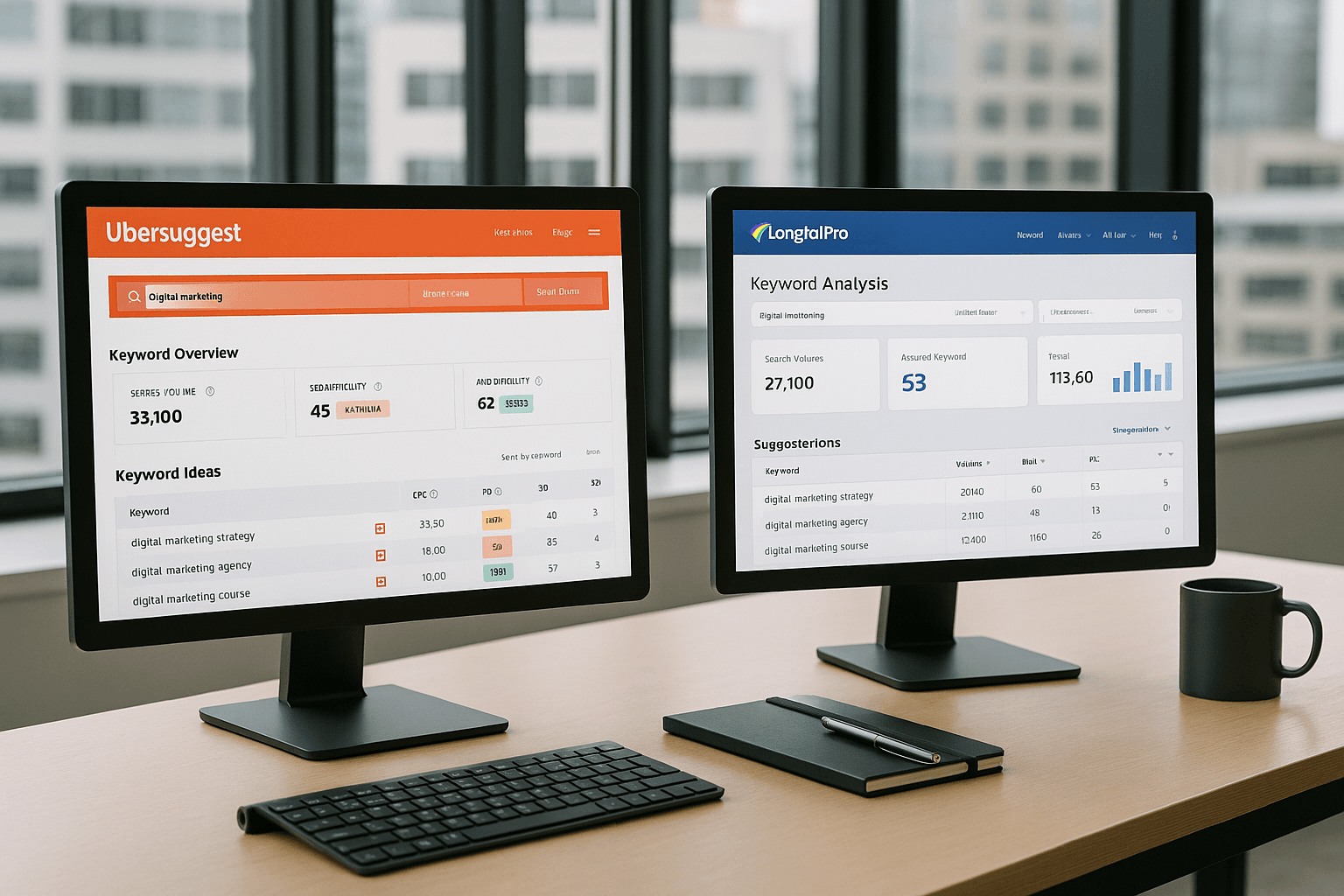 découvrez notre comparatif approfondi entre ubersuggest et longtailpro pour le seo en 2025. analysez les fonctionnalités, les performances et les avantages de chaque outil pour déterminer lequel répond le mieux à vos besoins en référencement. faites le choix optimal pour booster votre visibilité en ligne !