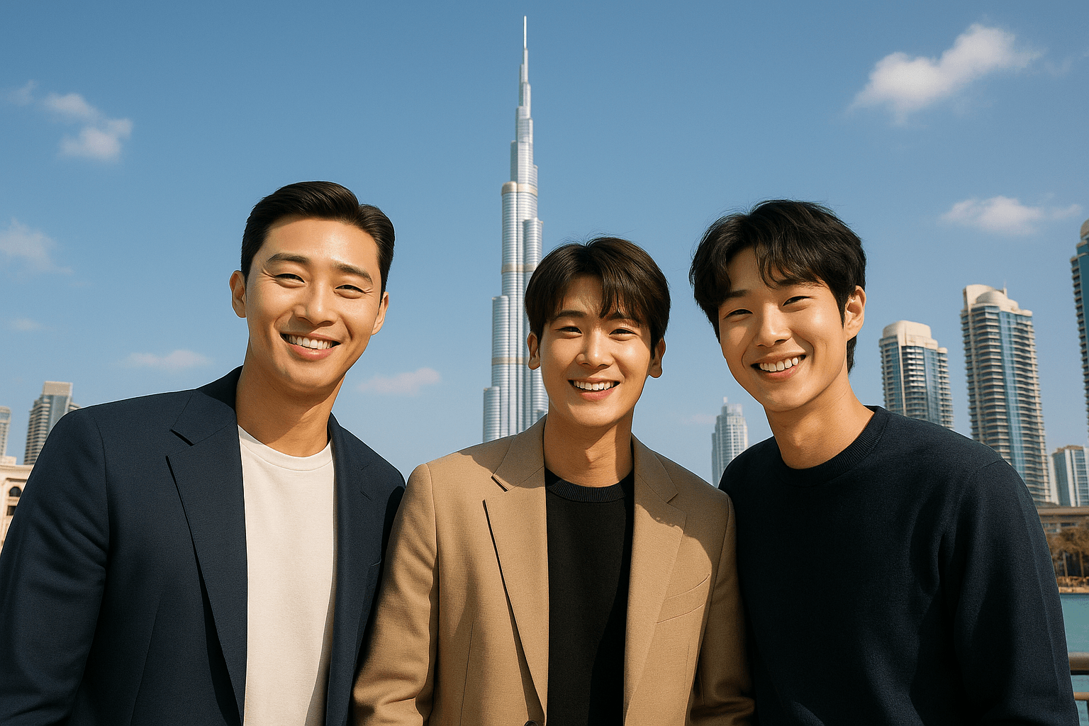 découvrez l'incroyable aventure de park seo-joon, park hyung-sik et choi woo-shik dans le film 'dubai, qui est prêt ?'. suivez ces trois stars alors qu'ils s'épanouissent dans cette comédie palpitante où l'amitié et les défis se rencontrent dans la vibrante ville de dubaï.